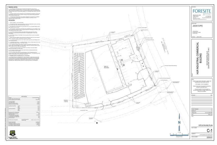 1805 Hur Industrial Blvd, Cedar Park, TX à louer - Plan de site – Image 3 sur 5
