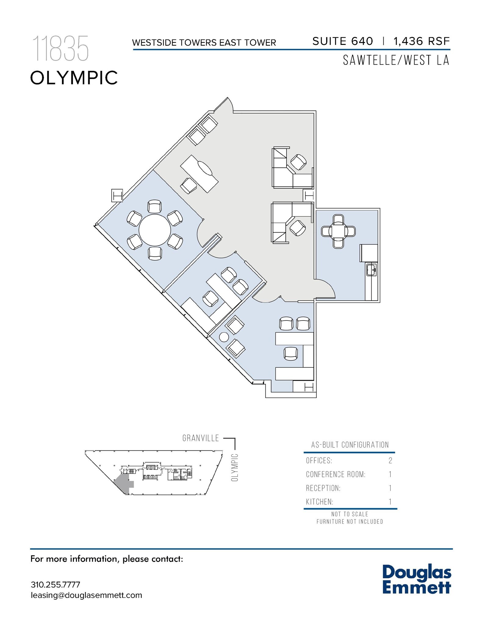 11845 W Olympic Blvd, Los Angeles, CA à louer Plan d’étage– Image 1 sur 1