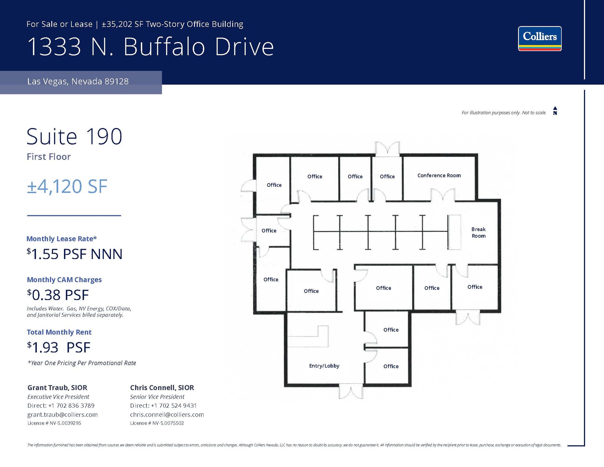 1333 N Buffalo Dr, Las Vegas, NV à louer Plan d’étage– Image 1 sur 1