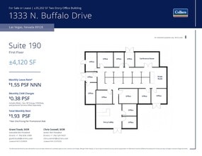 1333 N Buffalo Dr, Las Vegas, NV à louer Plan d’étage– Image 1 sur 1