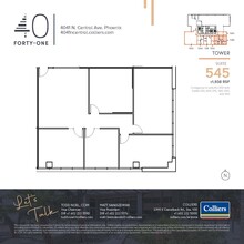 4041 N Central Ave, Phoenix, AZ à louer Plan d’étage– Image 1 sur 1