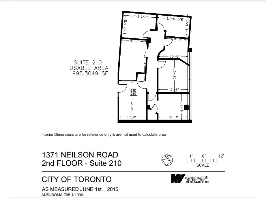 1371 Neilson Rd, Toronto, ON à louer Plan d’étage– Image 1 sur 1
