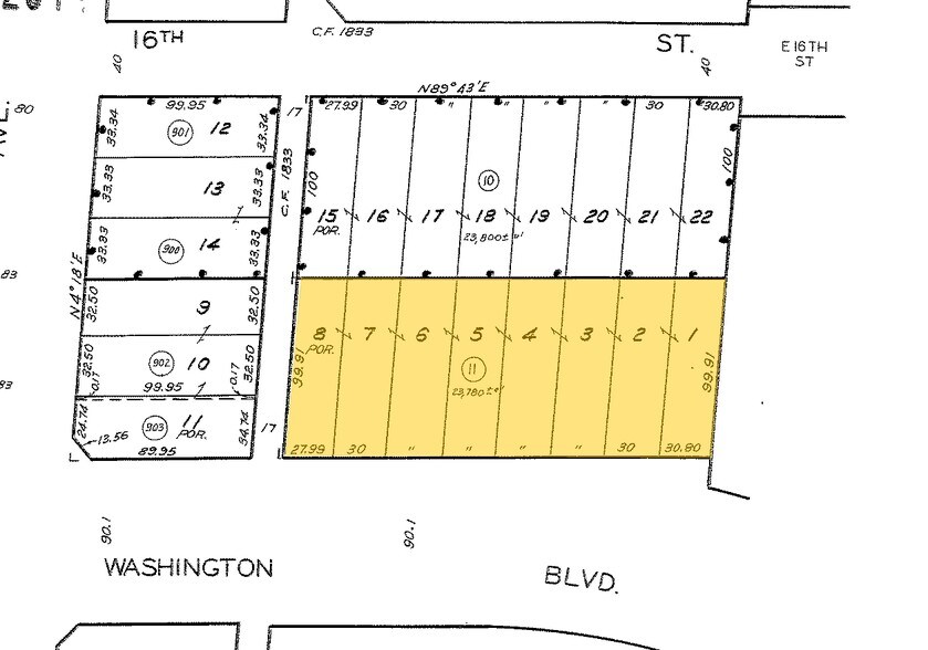 2415 E Washington Blvd, Los Angeles, CA à vendre - Plan cadastral – Image 3 sur 3