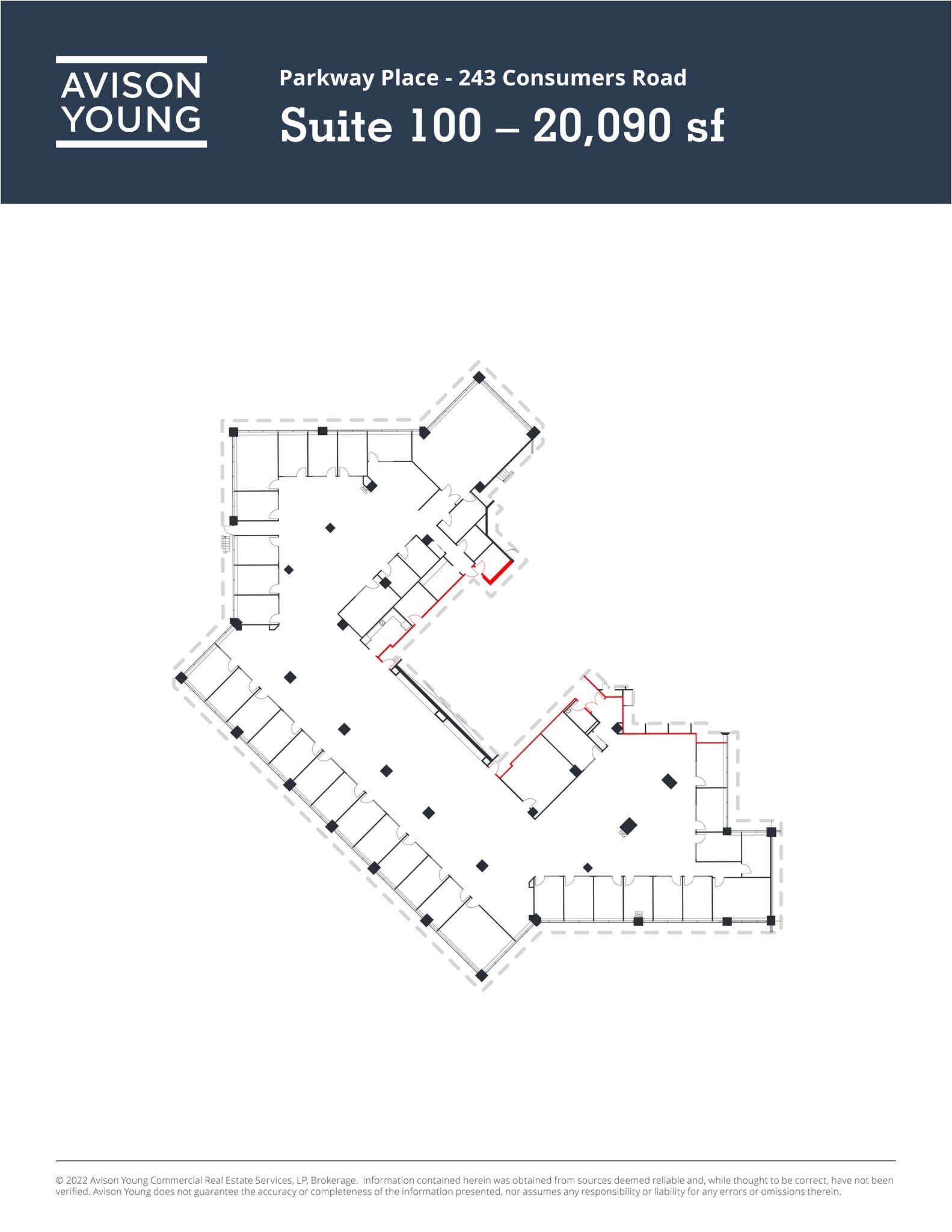 245 Consumers Rd, Toronto, ON à louer Plan de site– Image 1 sur 1