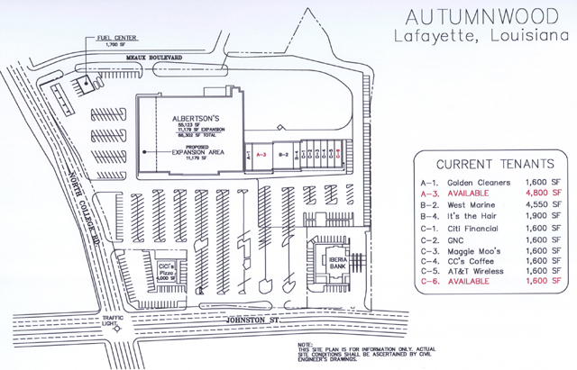 2668 Johnston St, Lafayette, LA à louer - Plan de site – Image 2 sur 3