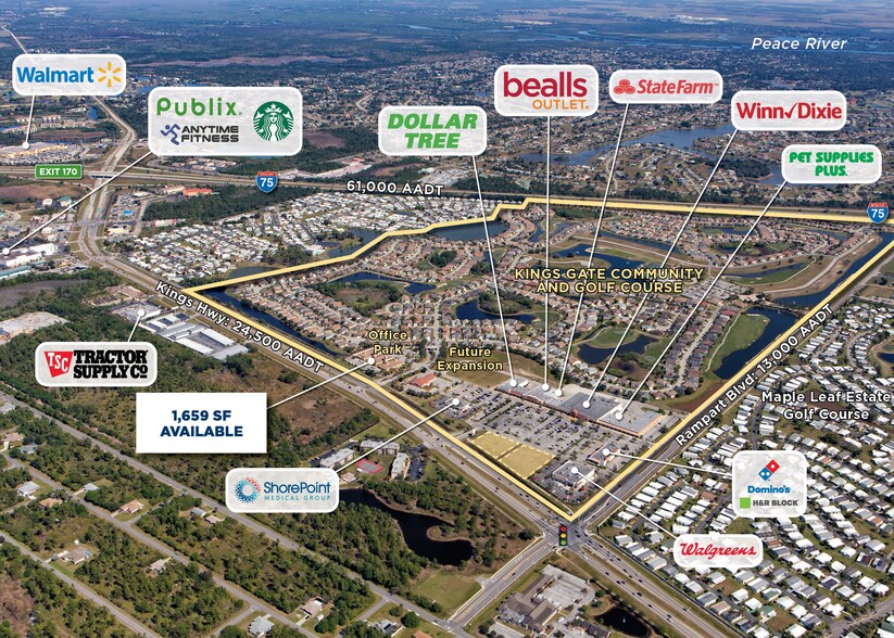 1504 Kings Hwy, Port Charlotte, FL à louer - Aérien – Image 3 sur 4
