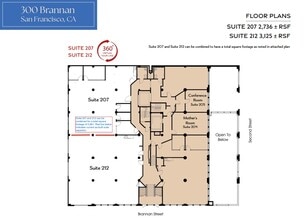 300 Brannan St, San Francisco, CA à louer Plan d’étage– Image 1 sur 1