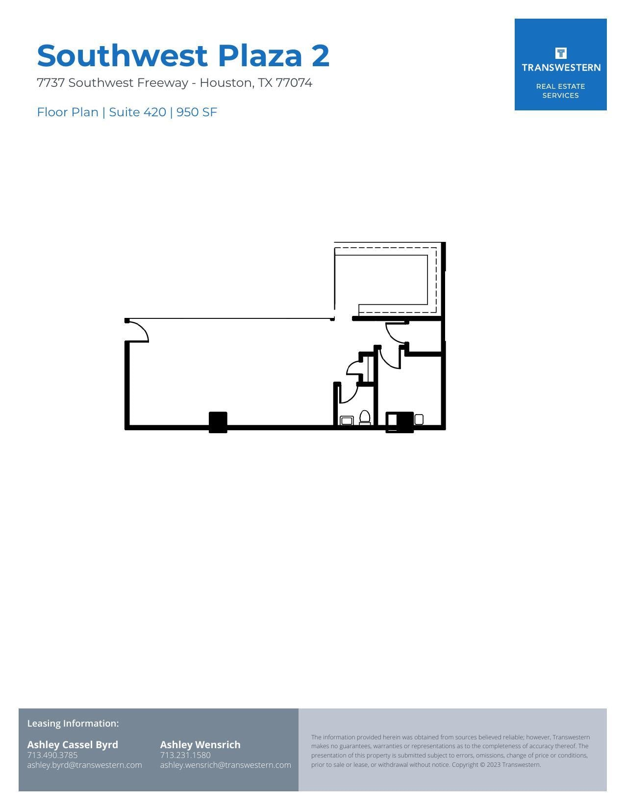 7737 Southwest Fwy, Houston, TX à louer Plan d’étage– Image 1 sur 1
