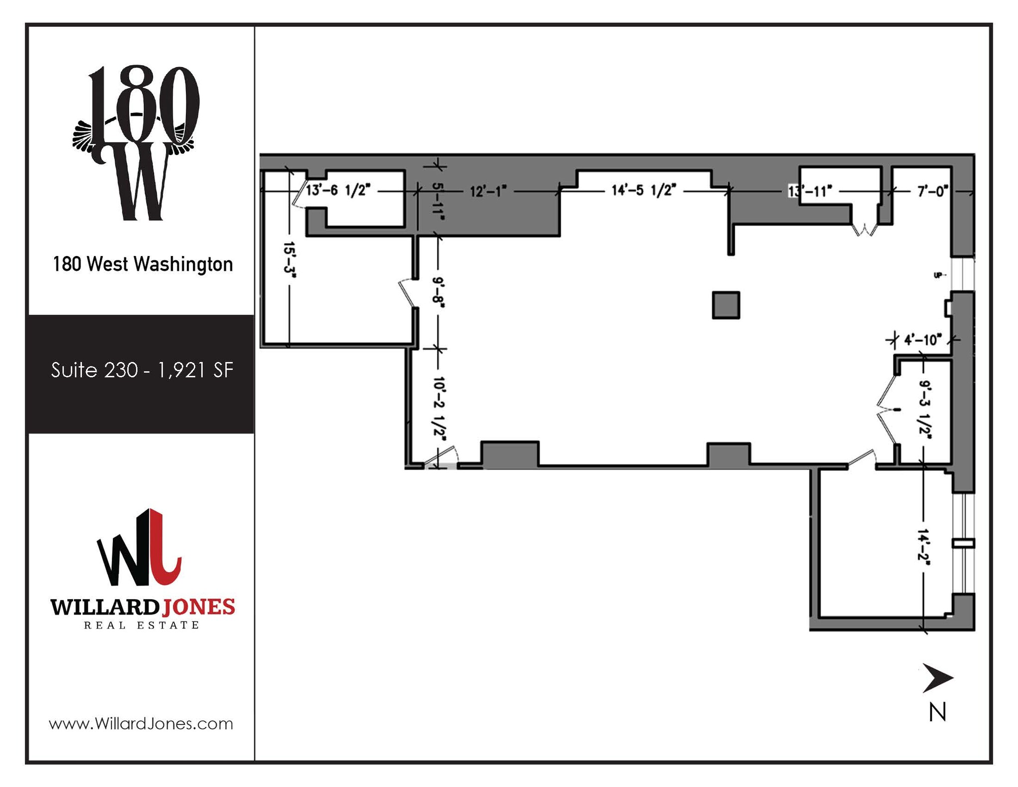 180 W Washington St, Chicago, IL à louer Plan d’étage– Image 1 sur 1