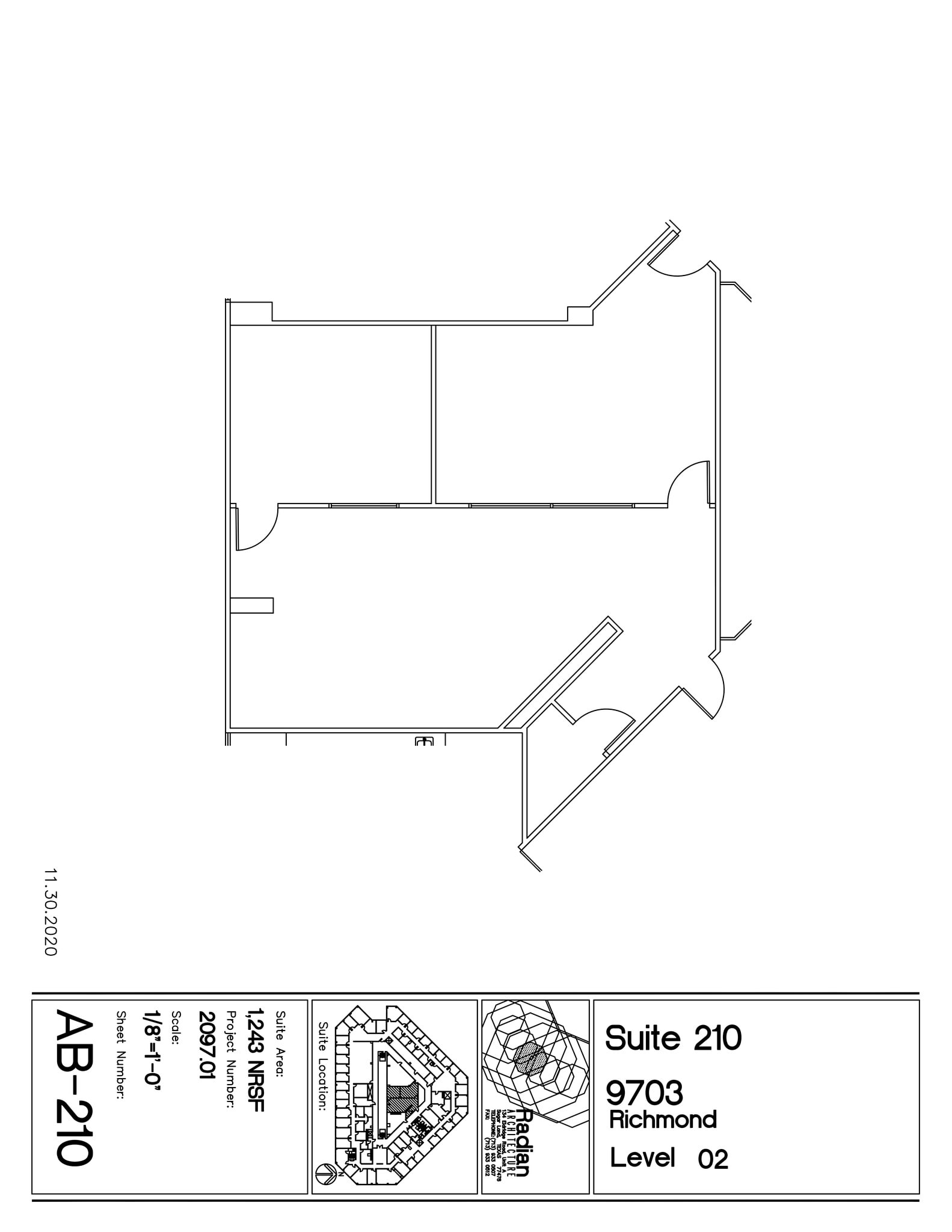 9703 Richmond Ave, Houston, TX à louer Plan de site– Image 1 sur 1
