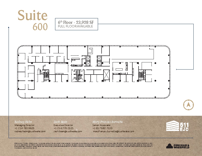 511 E John Carpenter Fwy, Irving, TX à louer Plan d’étage– Image 1 sur 12