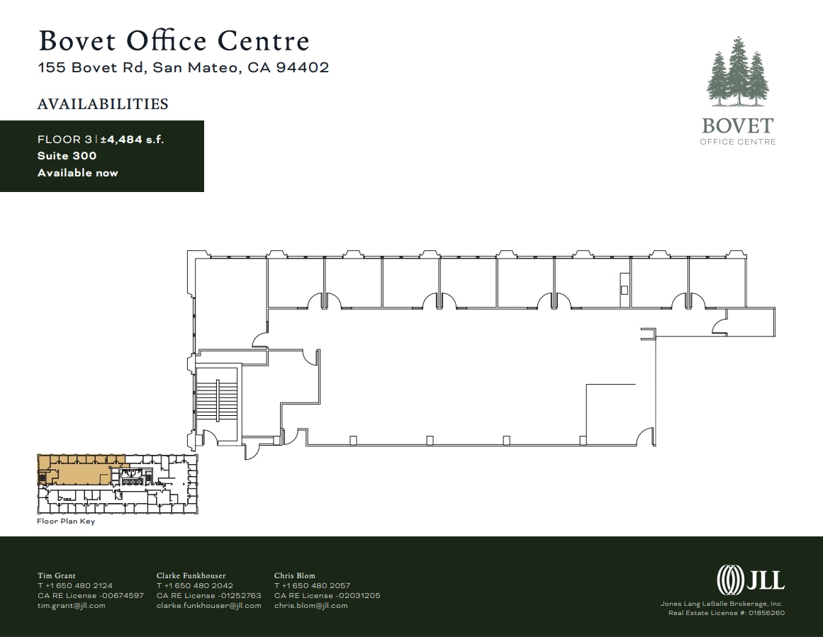 155 Bovet Rd, San Mateo, CA à louer Plan d’étage– Image 1 sur 1