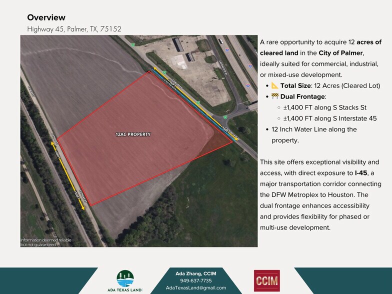 12AC TBD Highway 45, Palmer, TX à vendre - Photo de l’immeuble – Image 3 sur 10