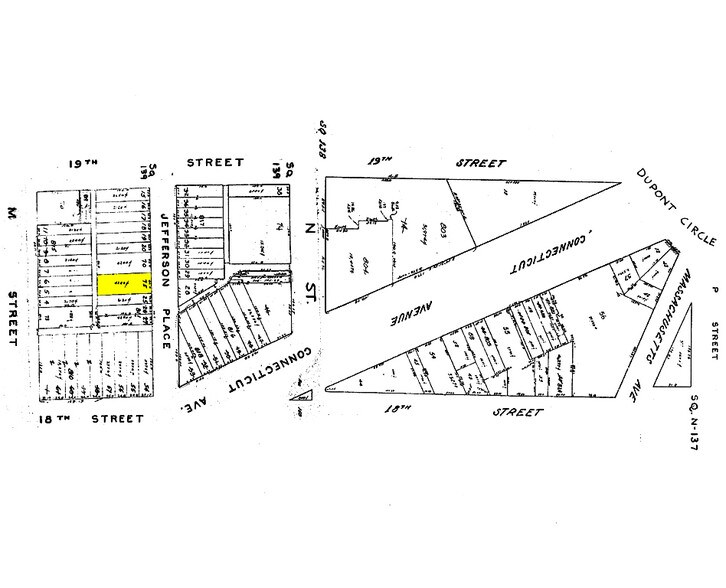 1820-1822 Jefferson Pl NW, Washington, DC à louer - Plan cadastral – Image 3 sur 15