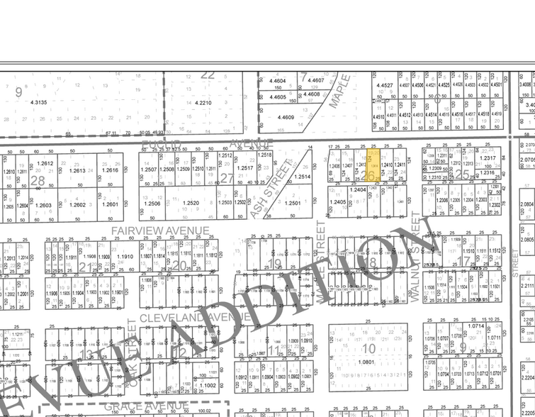 1511 W Euclid Ave, Spokane, WA à vendre - Plan cadastral – Image 1 sur 1