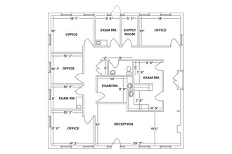 211 Commons Way, Princeton, NJ à louer Plan d’étage– Image 1 sur 2