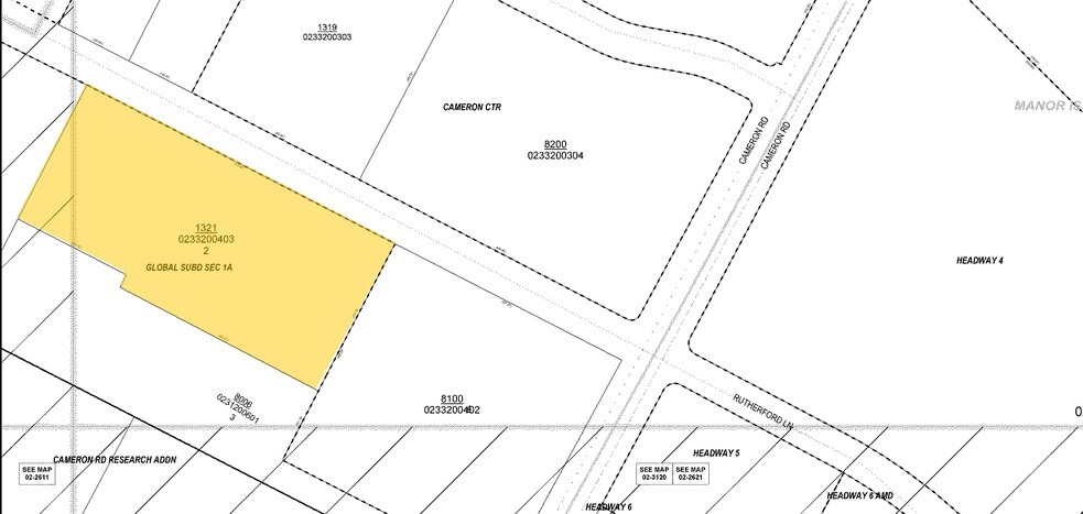 1321 Rutherford Ln, Austin, TX à louer - Plan cadastral – Image 2 sur 6