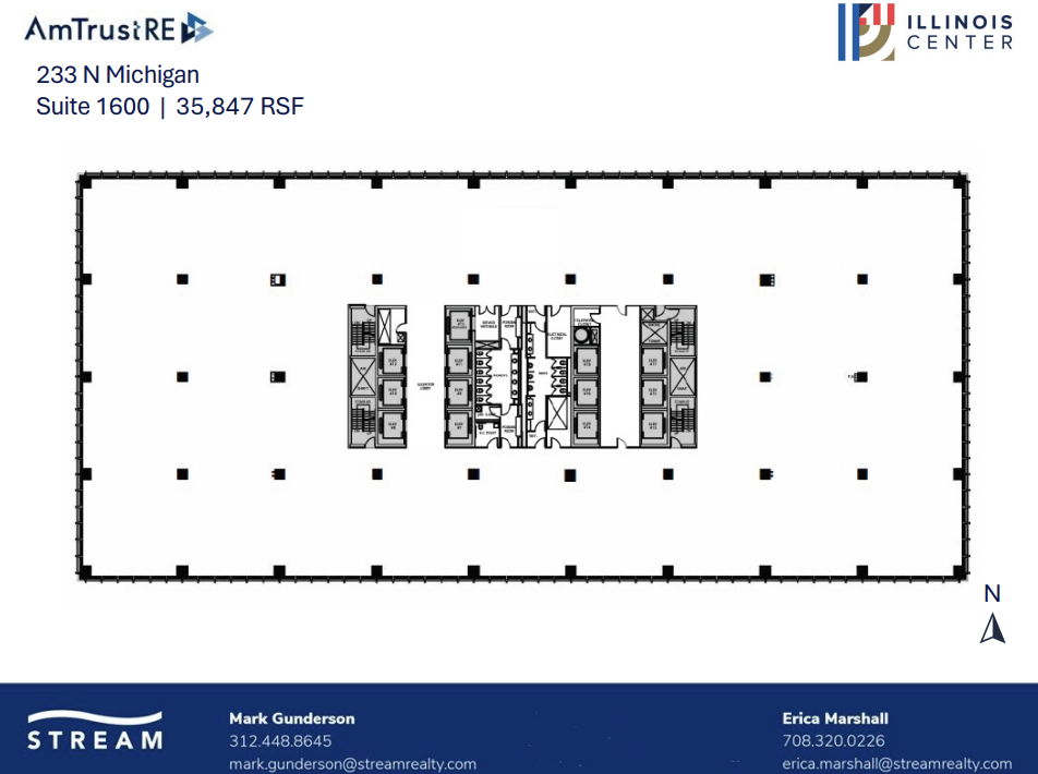 233 N Michigan Ave, Chicago, IL à louer Plan d’étage– Image 1 sur 1