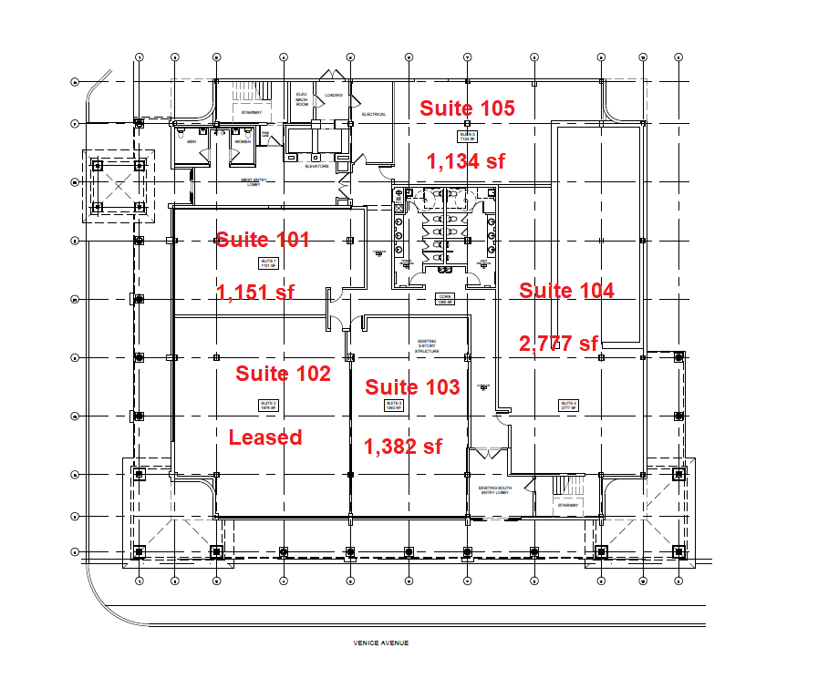 304 W Venice Ave, Venice, FL à louer Plan d’étage– Image 1 sur 1