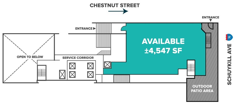 2930 Chestnut St, Philadelphia, PA à louer - Plan de site – Image 2 sur 12