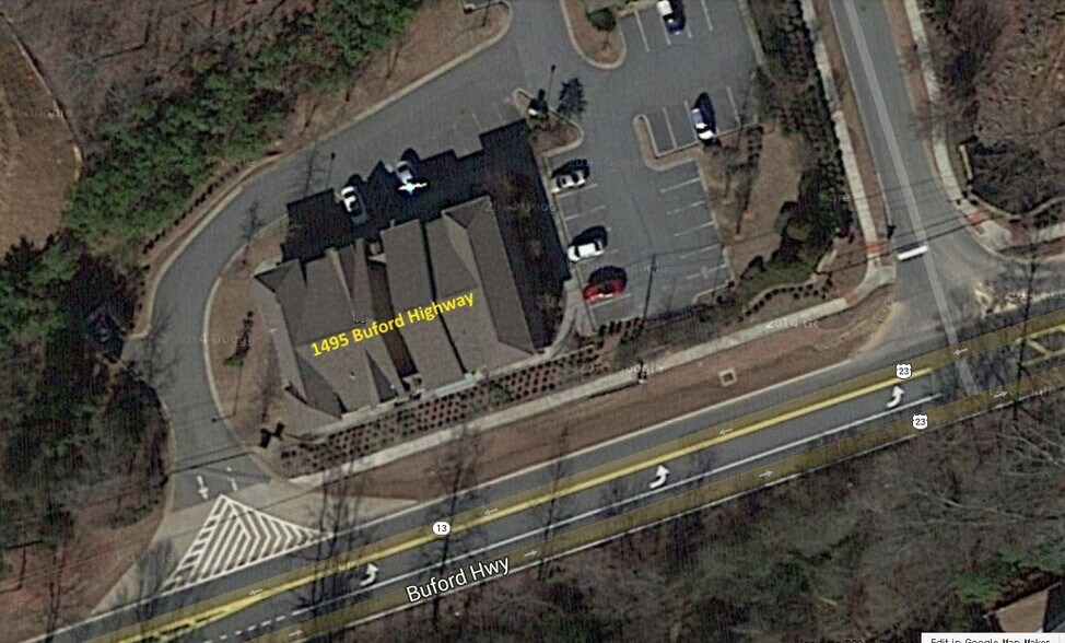 1495 Buford Hwy, Suwanee, GA à vendre - Aérien – Image 2 sur 4