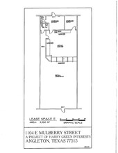 1100-1116 E Mulberry St, Angleton, TX à louer Plan de site– Image 1 sur 1