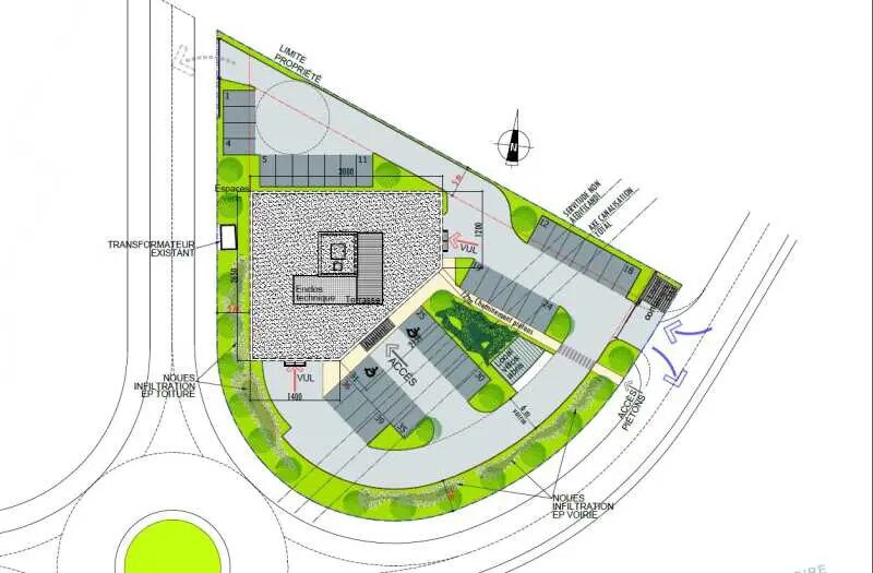 Local d’activités dans Pusignan à louer - Plan d’étage – Image 3 sur 12