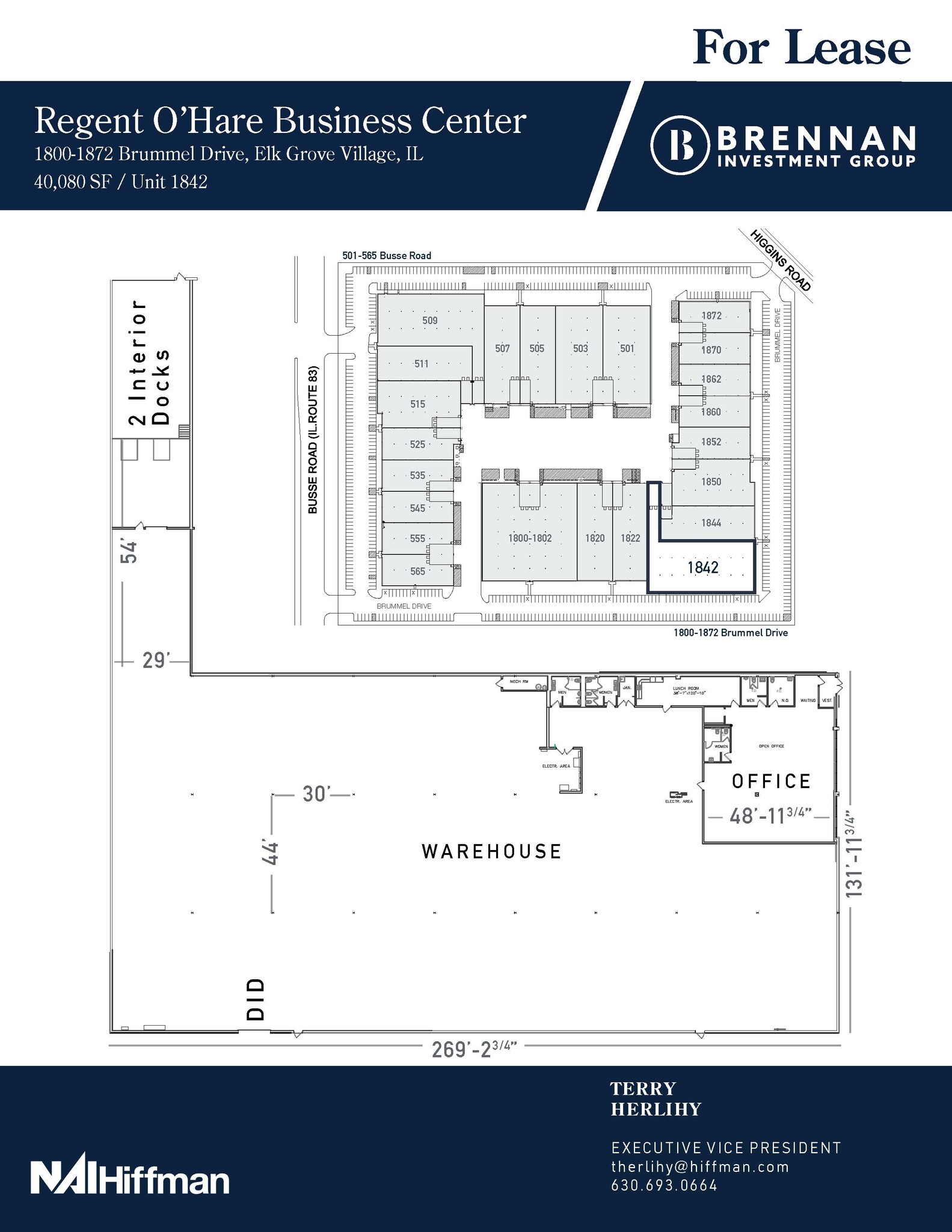 1800-1872 Brummel Ave, Elk Grove Village, IL à louer Plan d’étage– Image 1 sur 1