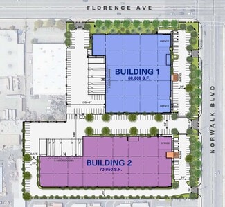 Plus de détails pour SWC Florence Ave & Norwalk Blvd, Santa Fe Springs, CA - Industriel/Logistique à louer