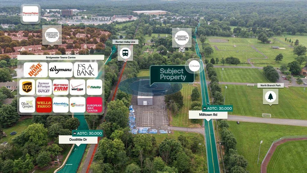 360 Milltown Rd, Bridgewater, NJ à vendre - Aérien – Image 2 sur 2