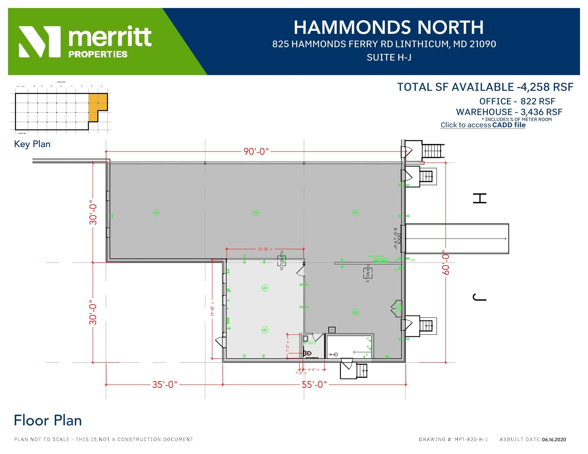 823 Hammonds Ferry Rd, Linthicum, MD à louer Plan d’étage– Image 1 sur 1