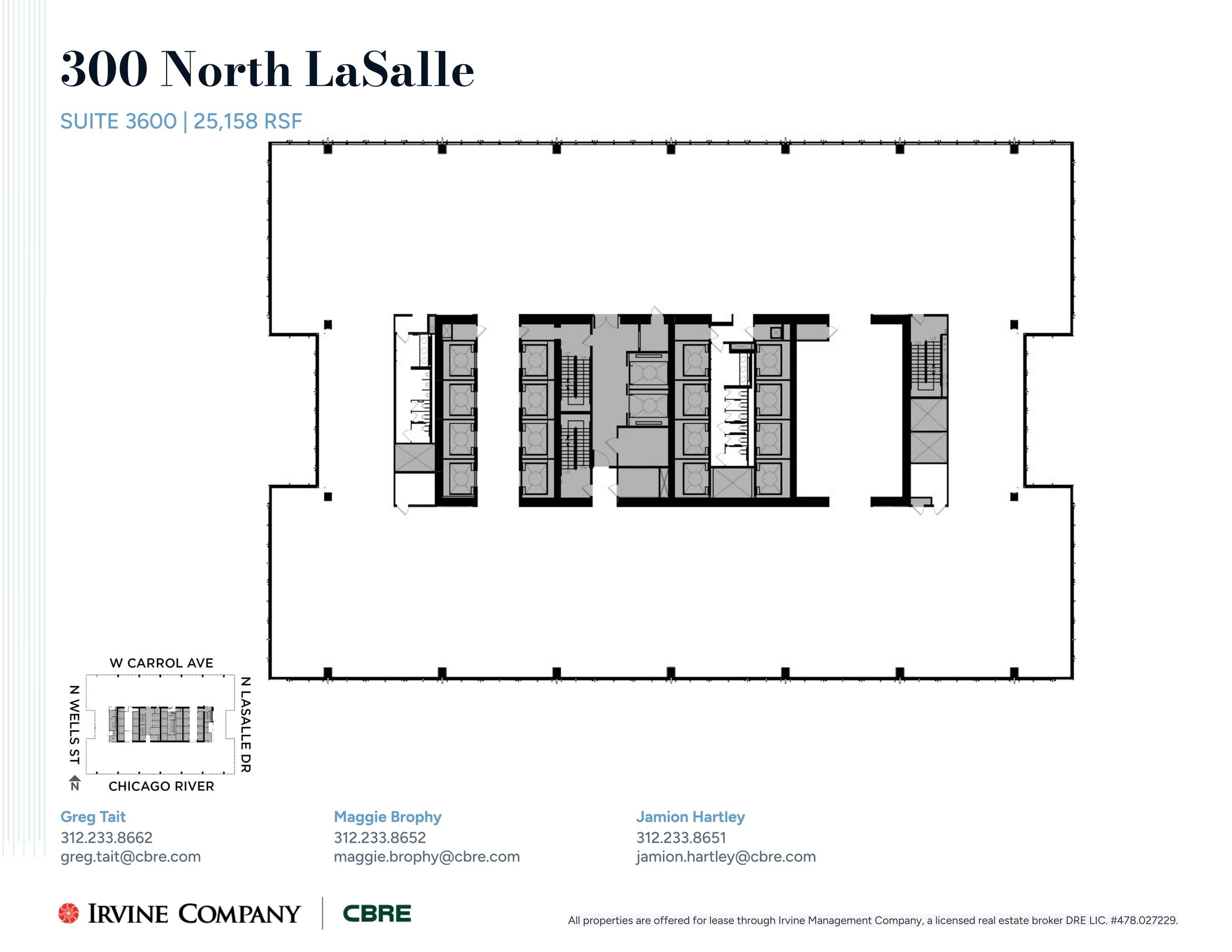 300 N LaSalle St, Chicago, IL à louer Plan de site– Image 1 sur 2