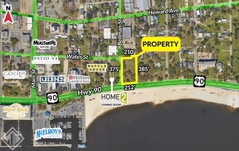 590 Beach Blvd, Biloxi, MS - Vue aérienne vue de carte