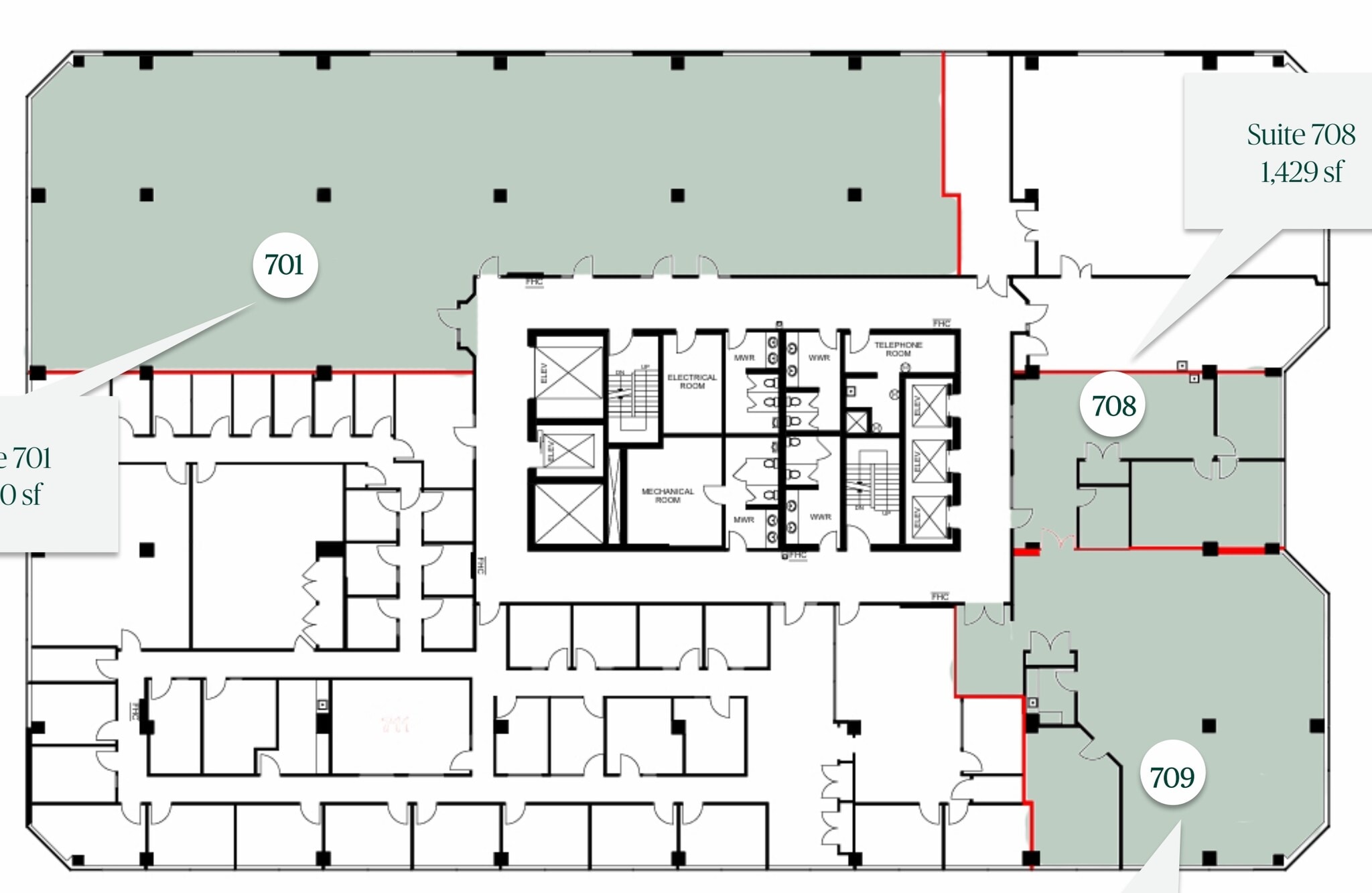 555 Richmond St W, Toronto, ON à louer Plan d’étage– Image 1 sur 1