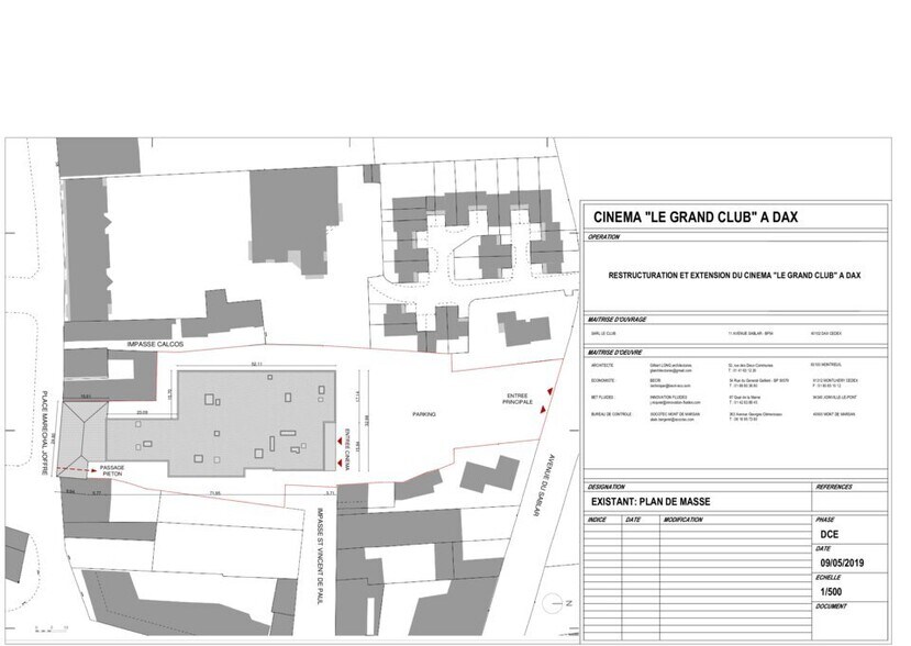 Bureau dans Dax à louer - Plan de site – Image 3 sur 4