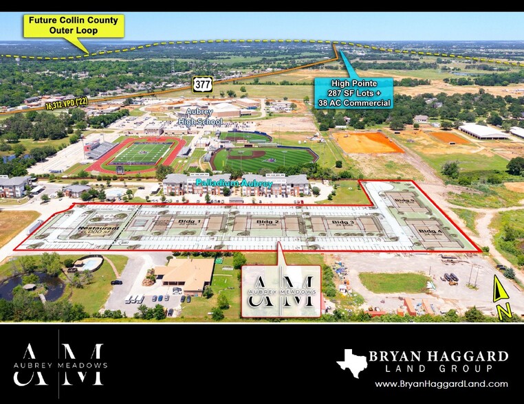 Highmeadow Dr, Aubrey, TX à vendre - Photo de l’immeuble – Image 1 sur 13