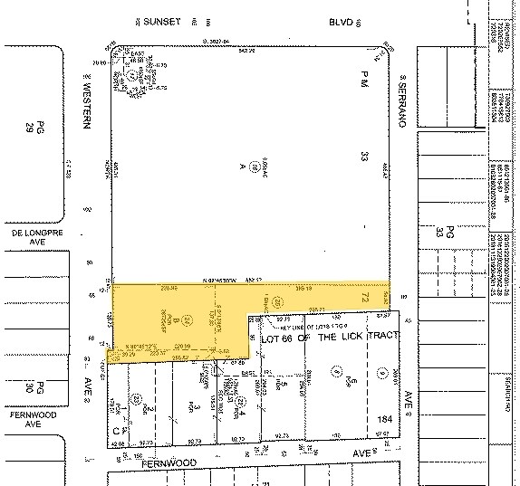 1350 N Western Ave, Los Angeles, CA à louer - Plan cadastral – Image 2 sur 6
