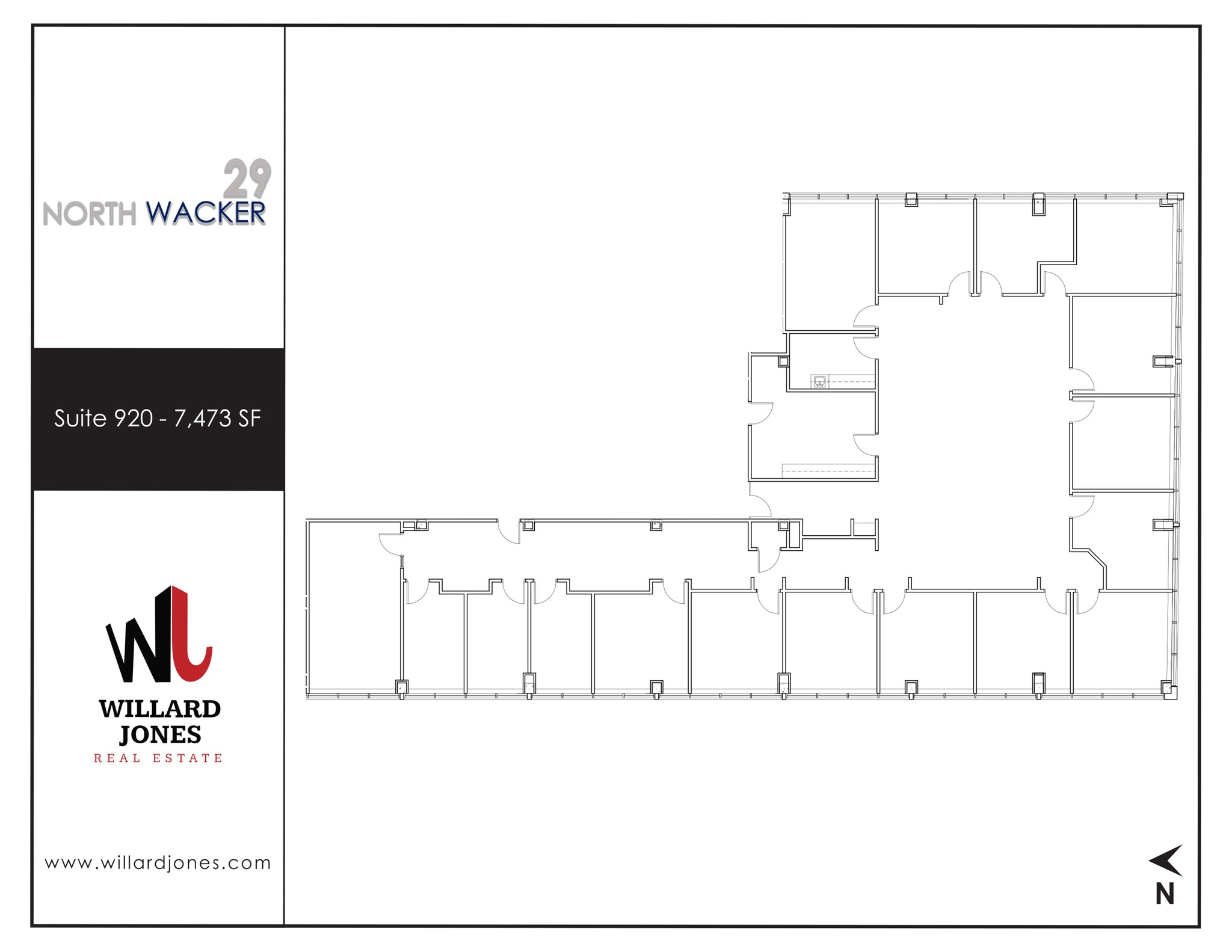 29 N Wacker Dr, Chicago, IL à louer Plan d’étage– Image 1 sur 1