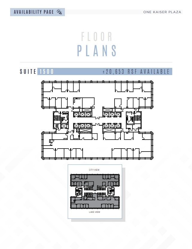 1 Kaiser Plz, Oakland, CA à louer Plan d’étage– Image 1 sur 1