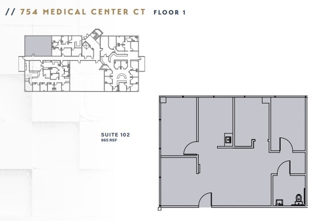 752 Medical Center Ct, Chula Vista, CA à louer Plan d’étage– Image 1 sur 1