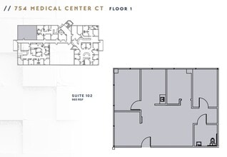 752 Medical Center Ct, Chula Vista, CA à louer Plan d’étage– Image 1 sur 1