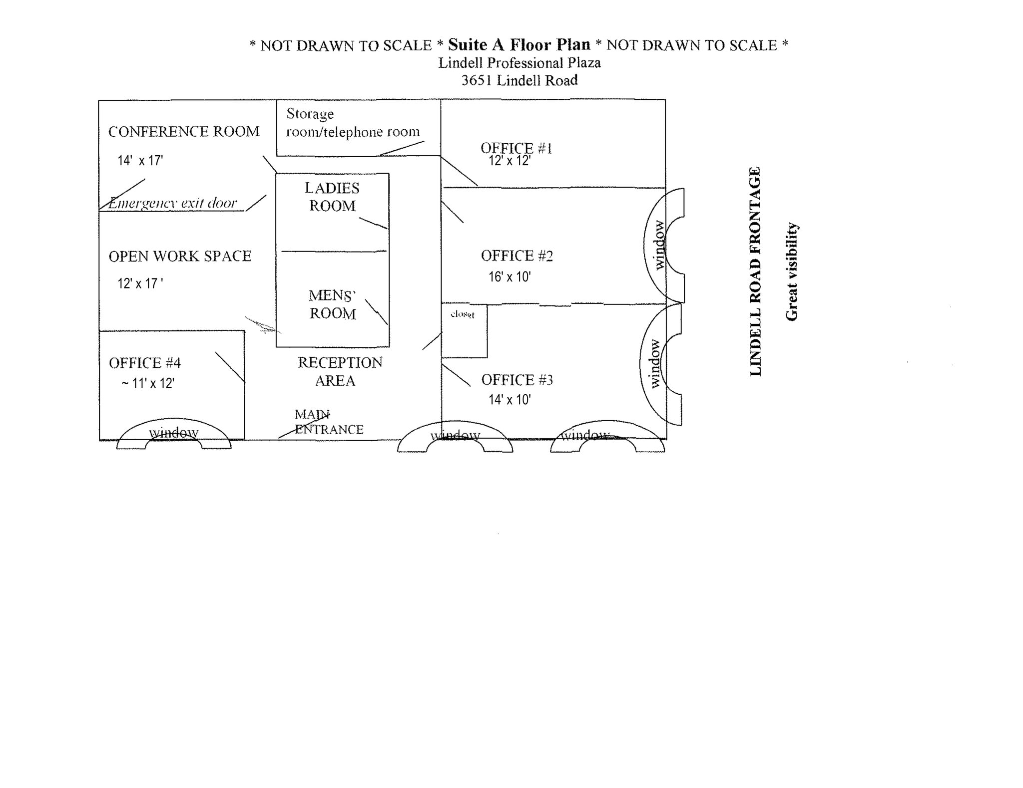 3651 Lindell Rd, Las Vegas, NV à louer Plan de site– Image 1 sur 1
