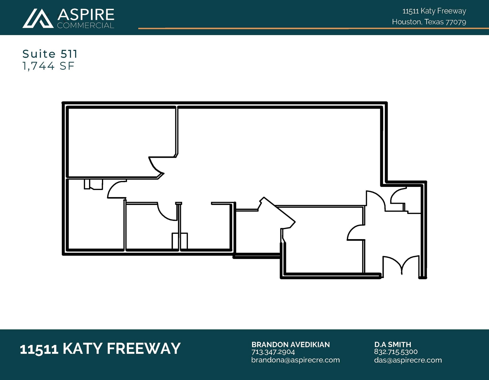 11511 Katy Fwy, Houston, TX à louer Plan d’étage– Image 1 sur 1