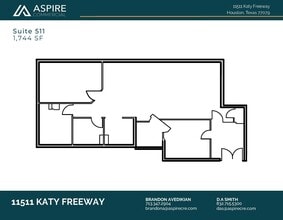 11511 Katy Fwy, Houston, TX à louer Plan d’étage– Image 1 sur 1