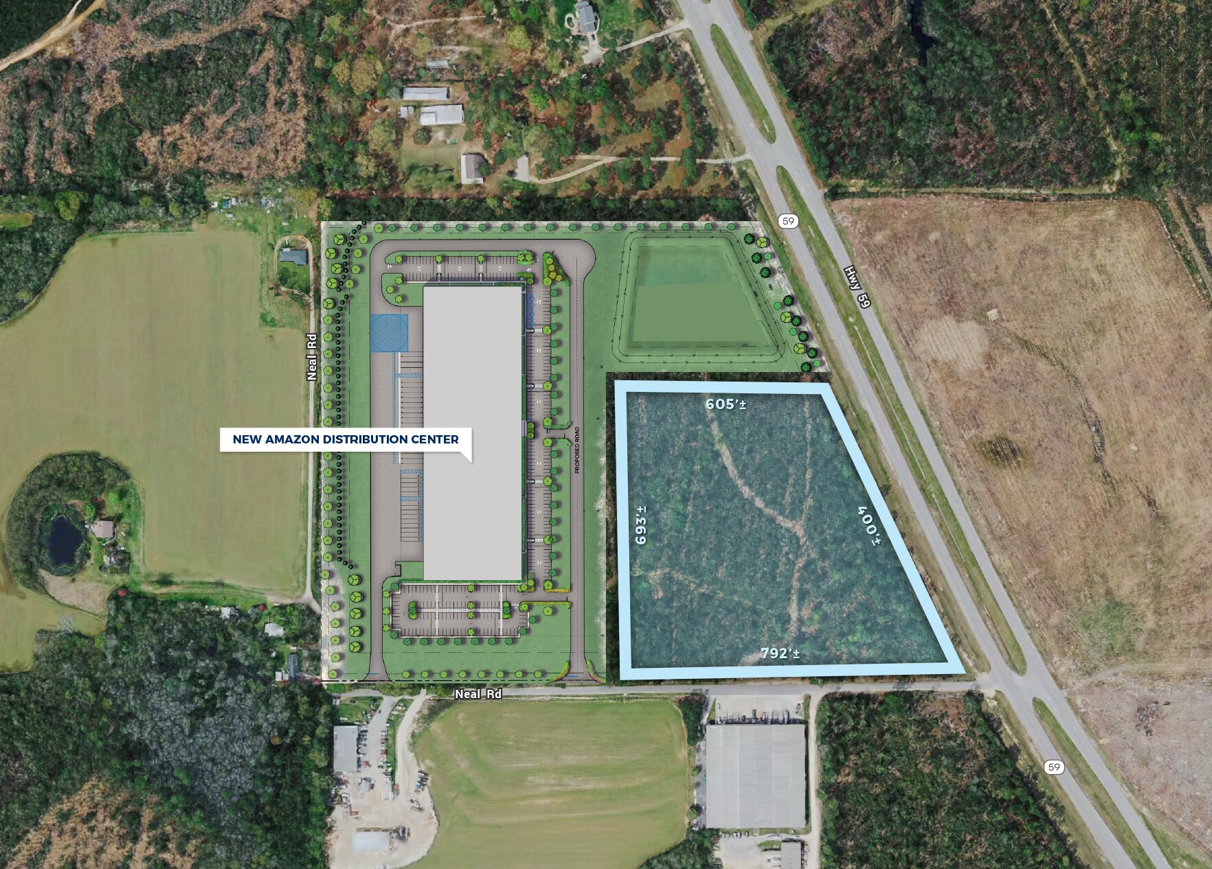 14401 Neal Road, Loxley, AL à vendre Aérien– Image 1 sur 3