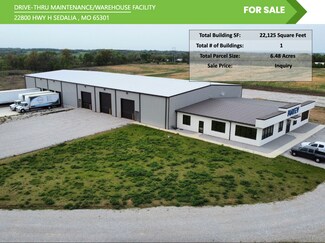 Plus de détails pour 22800 Highway H, Sedalia, MO - Local d’activités à vendre