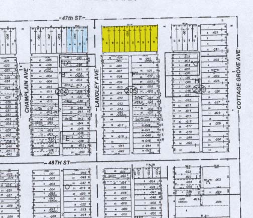 707 E 47th St, Chicago, IL à vendre - Plan cadastral – Image 3 sur 3