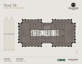 191 peachtree St NE, Atlanta, GA à louer Plan d’étage– Image 1 sur 1