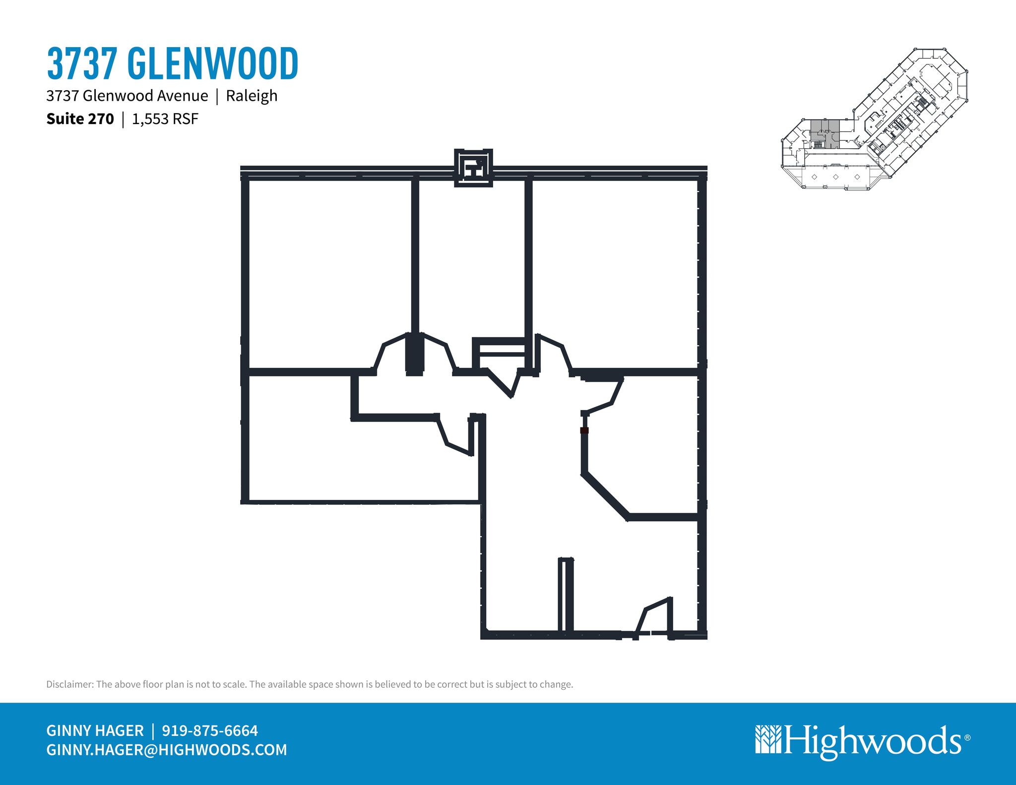 3737 Glenwood Ave, Raleigh, NC à louer Plan d’étage– Image 1 sur 1