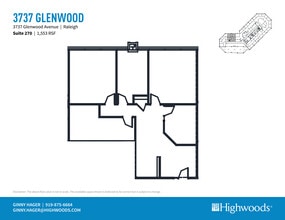 3737 Glenwood Ave, Raleigh, NC à louer Plan d’étage– Image 1 sur 1